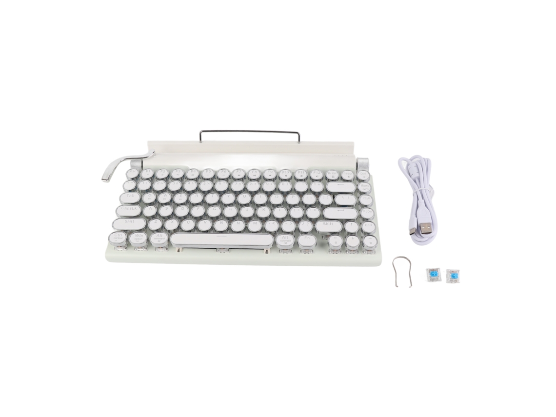 Teclado Mecânico LAXISCREED com 83 Teclas, Botões Redondos e Ergonômicos