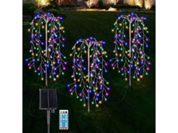 TRUYUETY 300 Led Solar Firework Lights 3 Em 1 Para Exterior, Luzes De Jardim Solares Impermeáveis Com Efeitos Multicoloridos