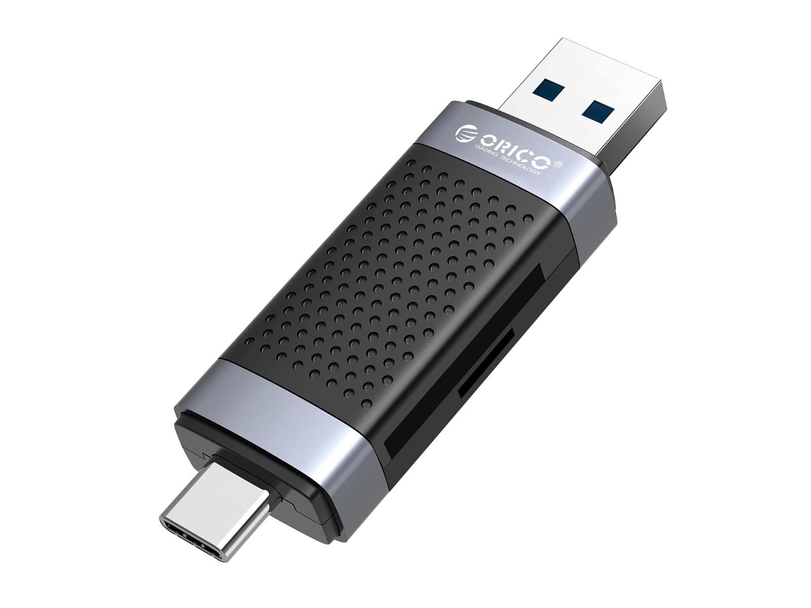 Leitor de Cartão ORICO Sd/microsd para Laptop, Usb a Usb c de Alta Velocidade