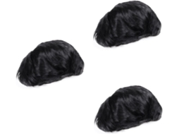 Peruca Longa Preta Masculina Tamanho 3x para Uso Diário SFUSHOS