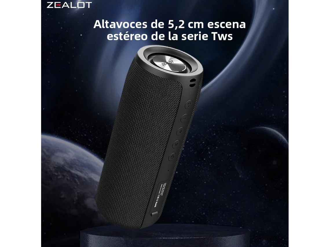 Caixa De Som Portátil Sem Fio Com Bateria De 1800mah
