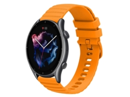 Pulseira De Silicone Sólida Com Estampa Ondulada E Bolinhas De 22 Mm Para Amazfit Gtr 3 Pro