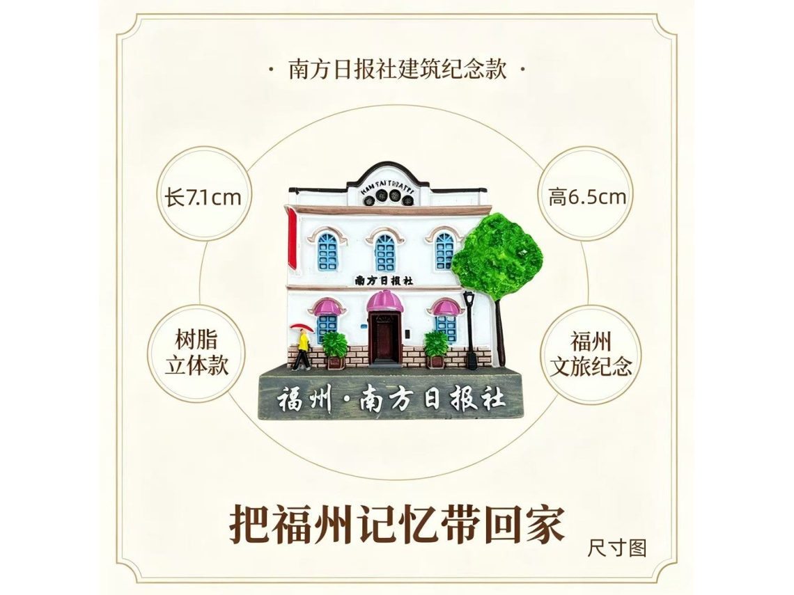 Ímãs De Geladeira De Fuzhou, Província De Fujian - Lembranças Turísticas Da Cidade