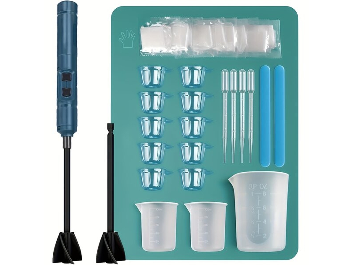Conjunto De Misturadores De Resina Epóxi Portáteis Vayotoy