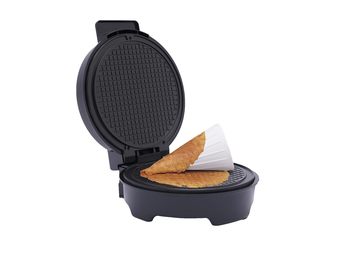 Máquina De Cone De Waffle, Potência De 1200w, Temperatura De 150-200℃, Revestimento Antiaderente, Design Compacto