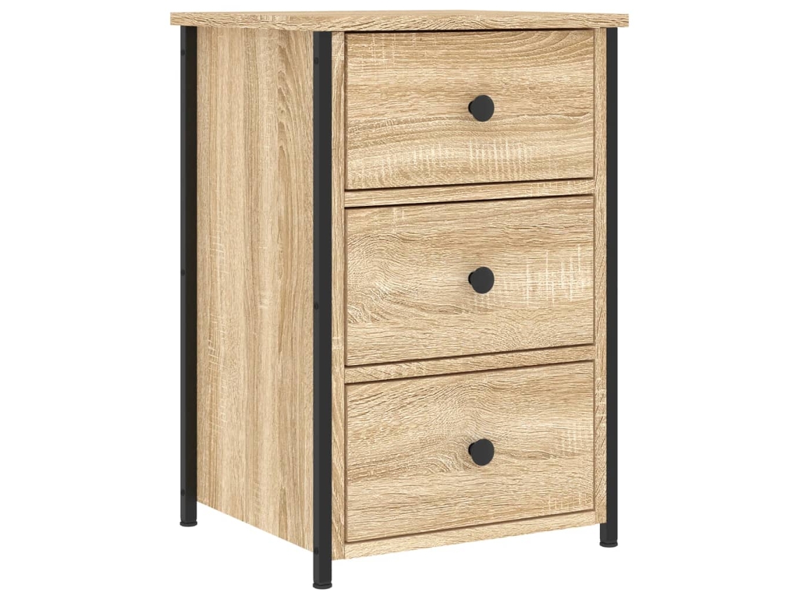 Mesa de Cabeceira Derivados de Madeira Carvalho Sonoma MAISON EXCLUSIVE (40x36x60 cm)