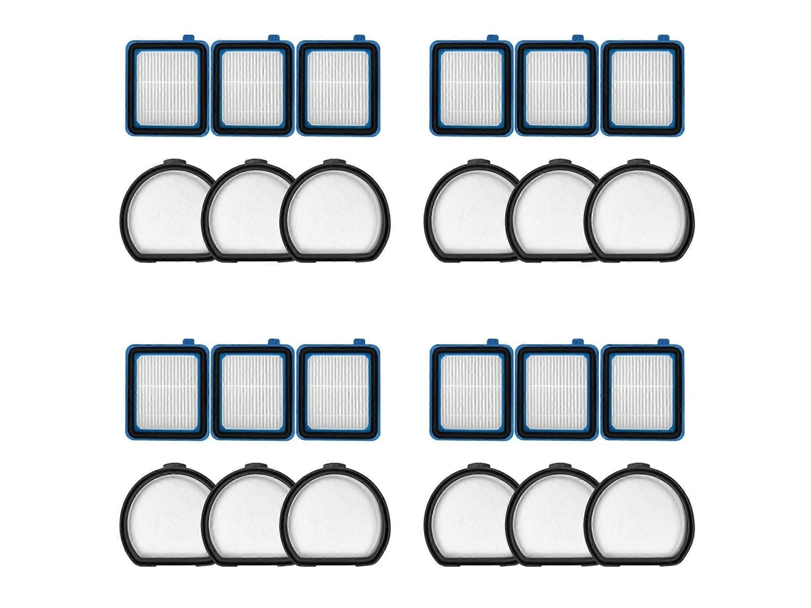 12x Para Electrolux Pf91 Série 5ebf / 5btf 6bwf Bork V800 Aeg Filtro Escape Pó Sem Fio Aspirador Pau Peças