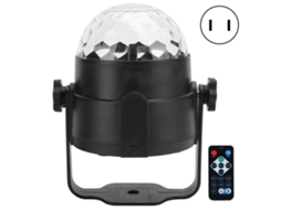 Luz de Palco Led Mini RGB Controle Som Festa Iluminação Férias | S/MARCA