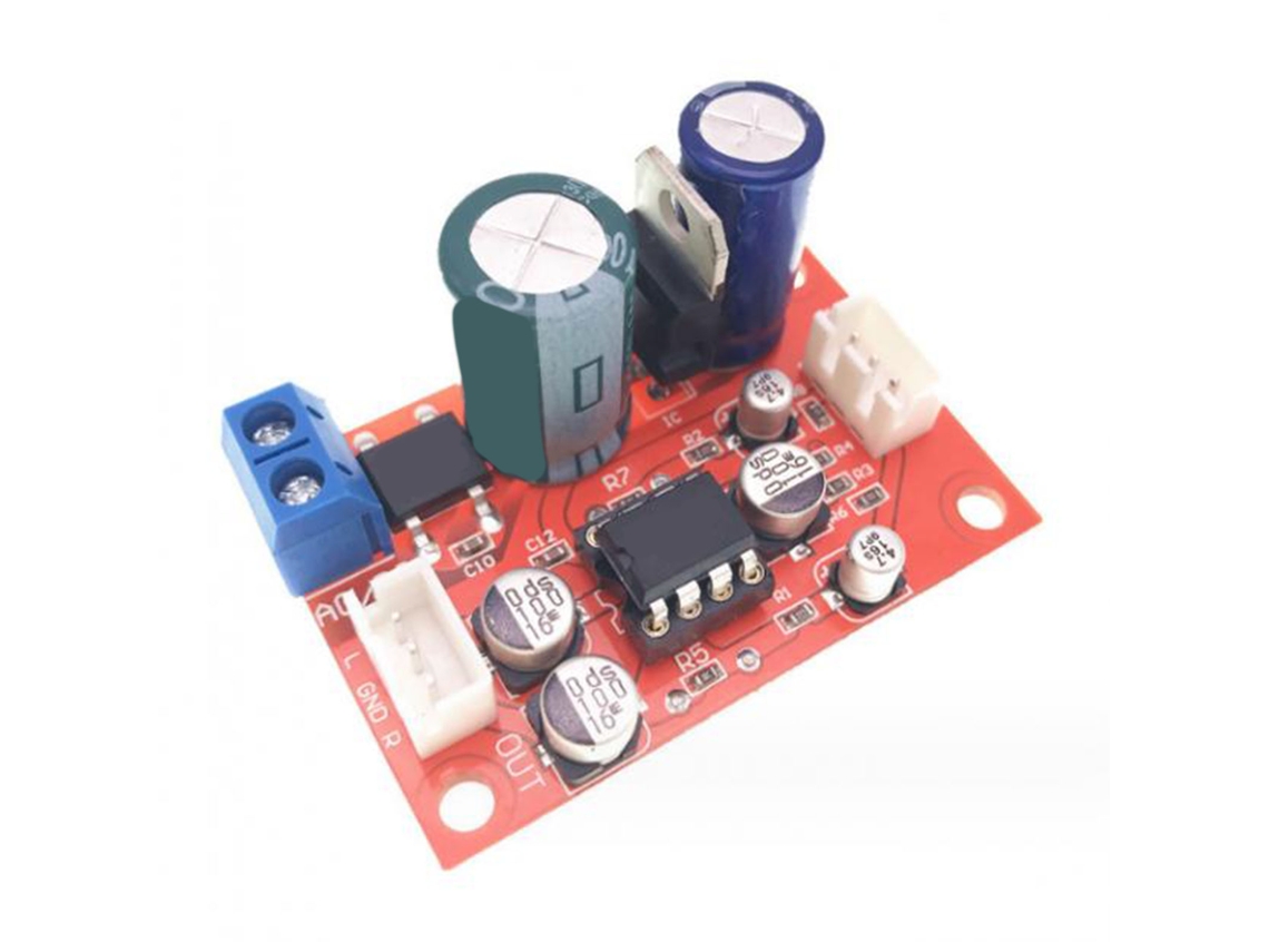 Módulo pré-amplificador NE5532 com saída de som nítida e potente (9-24 V DC / 8-16 V AC)