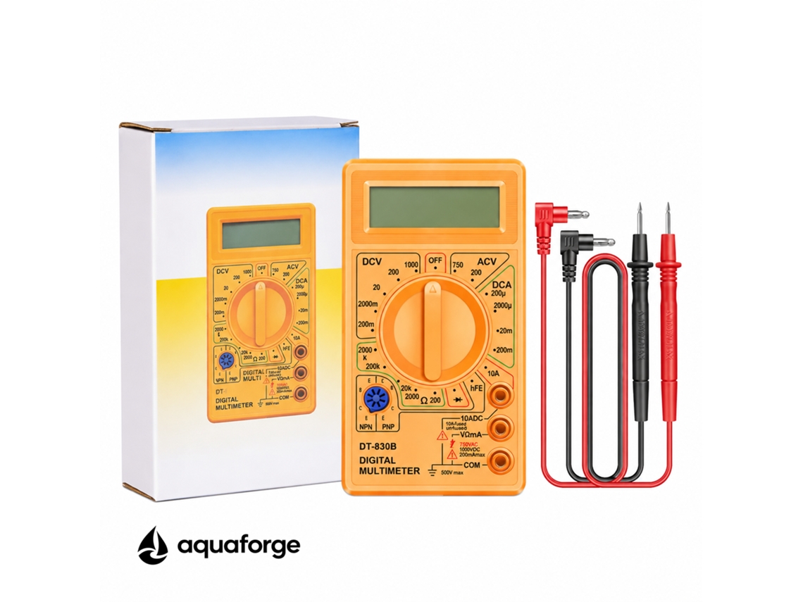 Multímetro Digital Aquaforge Dt-830b, 1000v, 10a