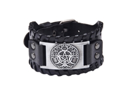 Pulseira De Couro Moda Elegante Acessório De Pulso
