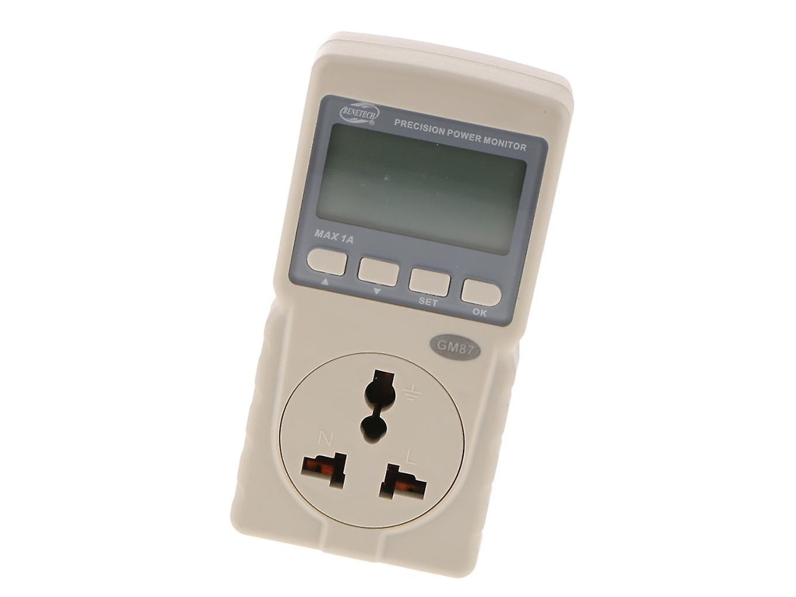 Gm87 Medidor Digital de Energia LCD 220V com Monitor de Fator de Potência e Frequência | S/MARCA