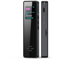 Lurelia Gravador De Voz Portátil 64gb Com Usb Recarregável, Reprodução Mp3, Cartão Tf/sd Para Reuniões, Aulas, Palestras - Vermelho