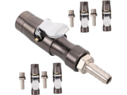 Conjunto De 5 Adaptadores Bicos Inflação Pneus Carro Com Sistema Travamento Para Compressor.