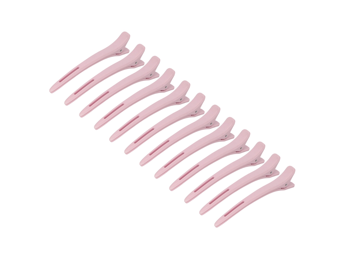 12 Clips De Cabelo De Barbear Em Forma De Pato Sem Deslizamento Para Prancha, Colorir E Secar Com Secador