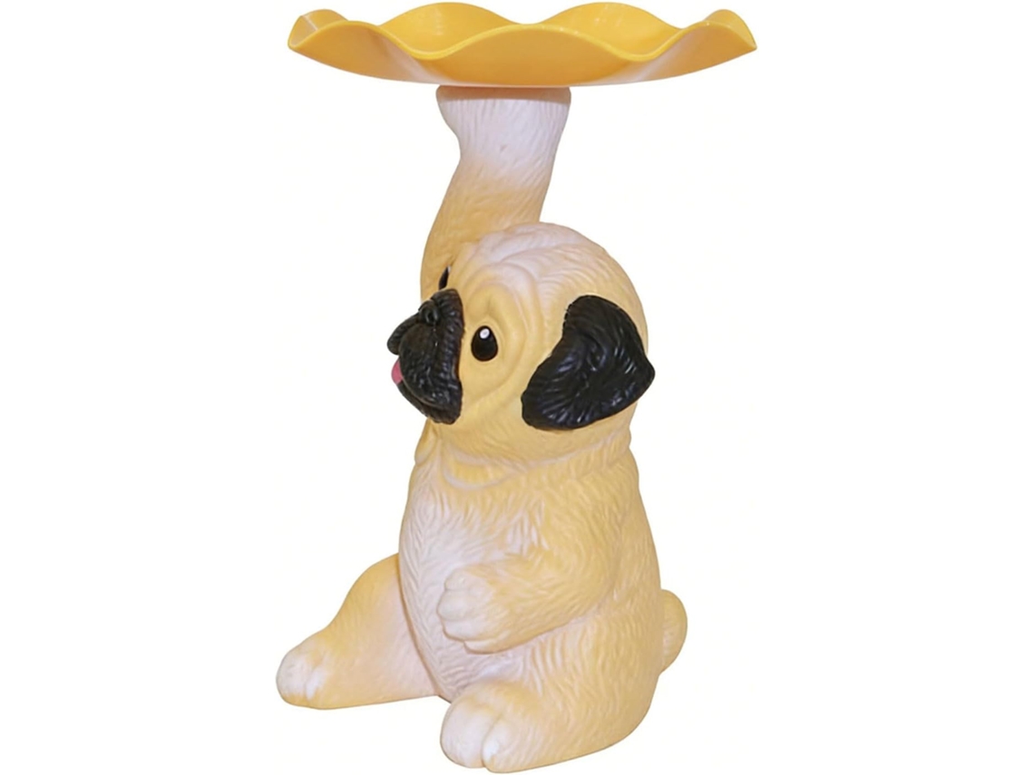 Estátua De Cachorro - Escultura Com Espaço Para Guardar Doces - Pote - Tigela Para Escritório, Hall