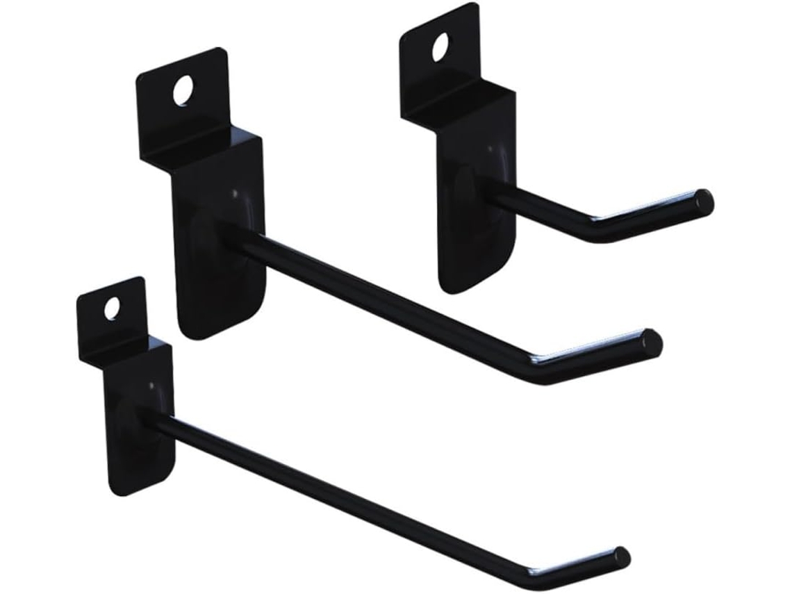 Ganchos Para Painel Perfurado De Metal, Conjunto Com 3 Unidades, Para Exibir Objetos.