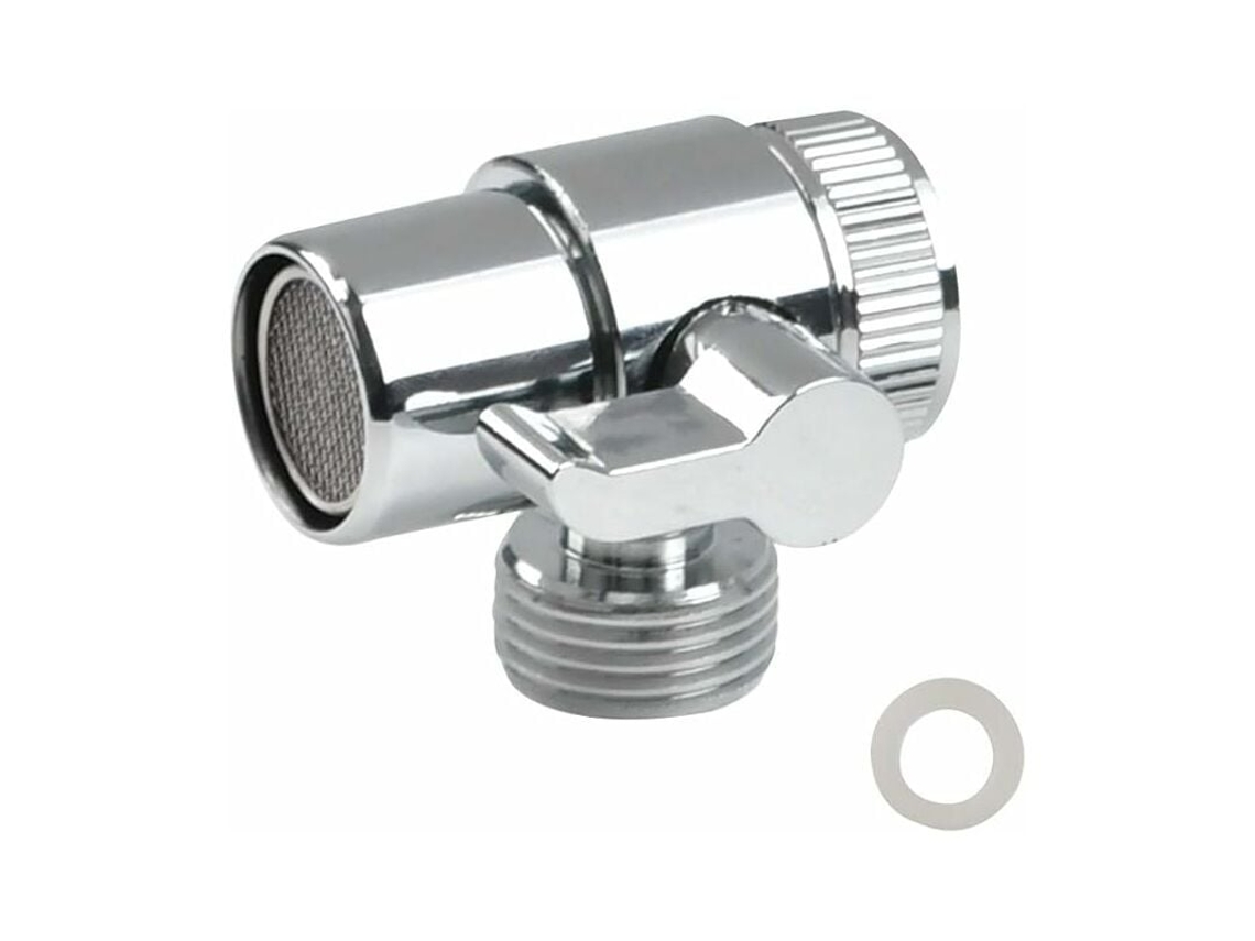 Válvula Desviadora De 3 Vias Em Latão Cromado Polido, Adaptadora Para Chuveiro, Peças Reposição Torneira Banheiro E Cozinha. Aquaforge