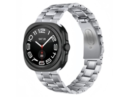 Bracelete para Samsung Galaxy Watch 8 / Watch 8 Classic Aço Inoxidável Cinco Contas Prata XIAOMOYU