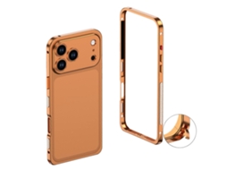 Capa Ultrafina À Prova De Choque Com Estrutura De Liga Metálica Para Iphone 17 Pro