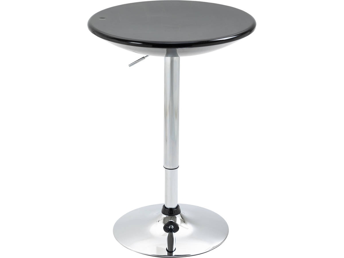 Mesa de Bar Alta Regulável 835505BK (Preto Aço 61x61x7697