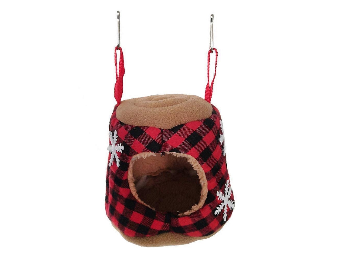 Rebe nido Colgante de Invierno Caliente para Aves Y Hamsters Casa de Aves Suave Con Diseño de Cuerda