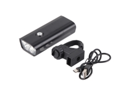 Farol de Bicicleta 6000lm 5 Led Ipx6 À Prova D'água Usb para Ciclismo Noturno | S/MARCA