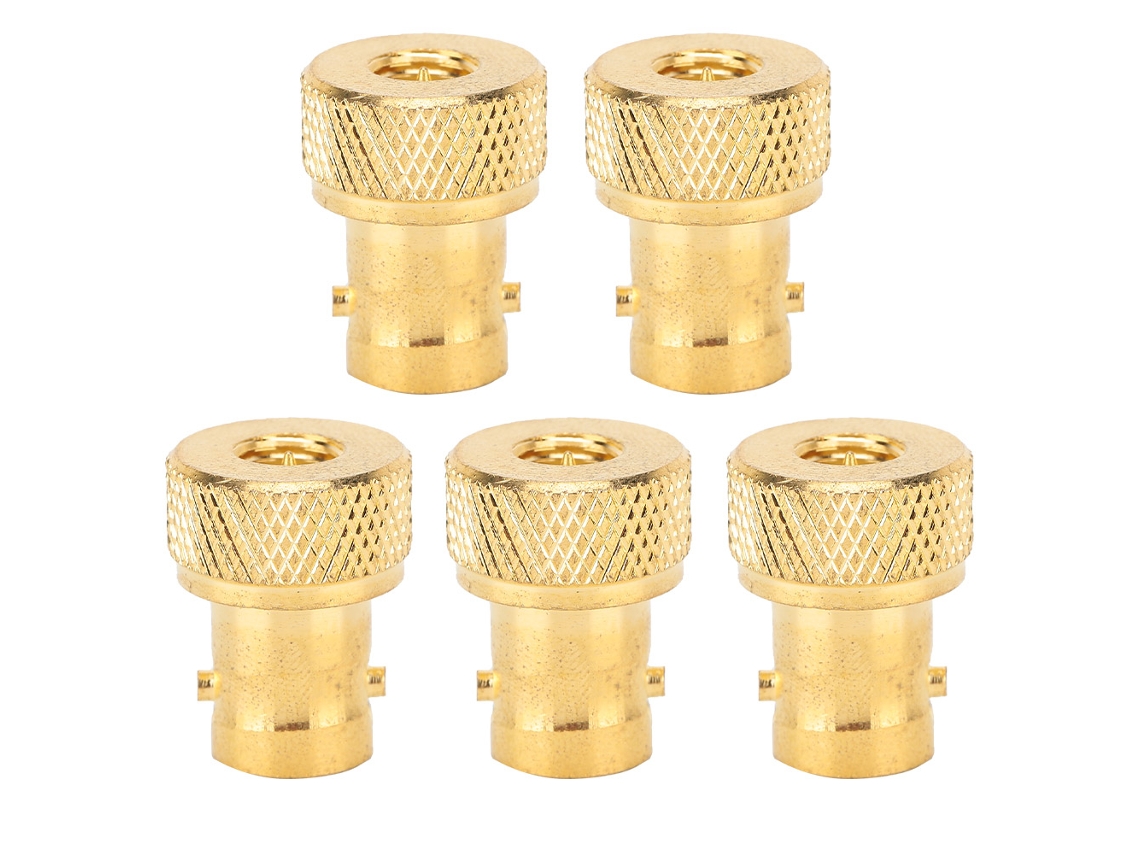 Aetheria 5pcs Adaptador Coaxial Rf Bnc Fêmea para Sma Macho Conector Conversor