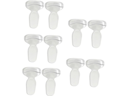5 Pares De Protetores Calcanhar Transparentes Em Pu Para Prevenir Atrito E Lesões, Para Homens E Mulheres