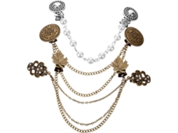 De 4 Prendedores De Cardigã Vintage Femininos, Estilo Retrô, Com Acessórios De Design Elegante.