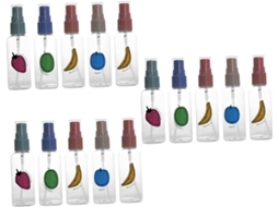 Com 3 Frascos De Spray Hidratante Com Estampa De Desenho Animado, Recarregáveis E Reutilizáveis.