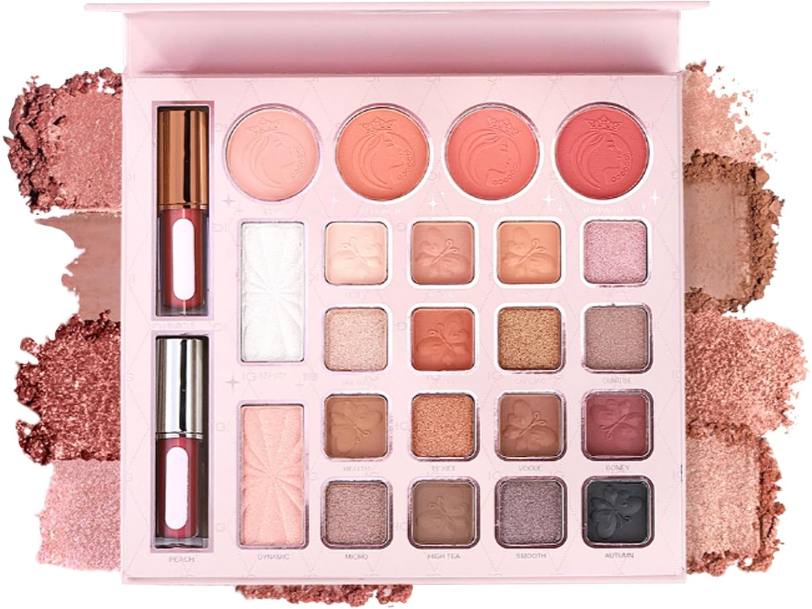 Paleta De Sombras | 24 Cores Com Acabamentos Perolado, Matte E Cintilante