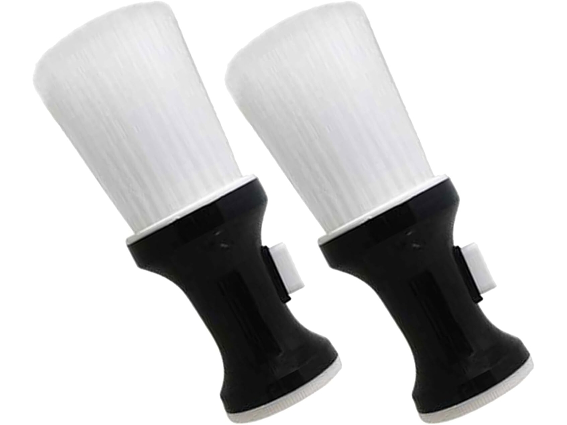 Conjunto Didiseaon Com 2 Escovas De Pescoço Para Cabeleireiro Cerdas Macias Nylon, Acessórios Profissionais Para Limpeza