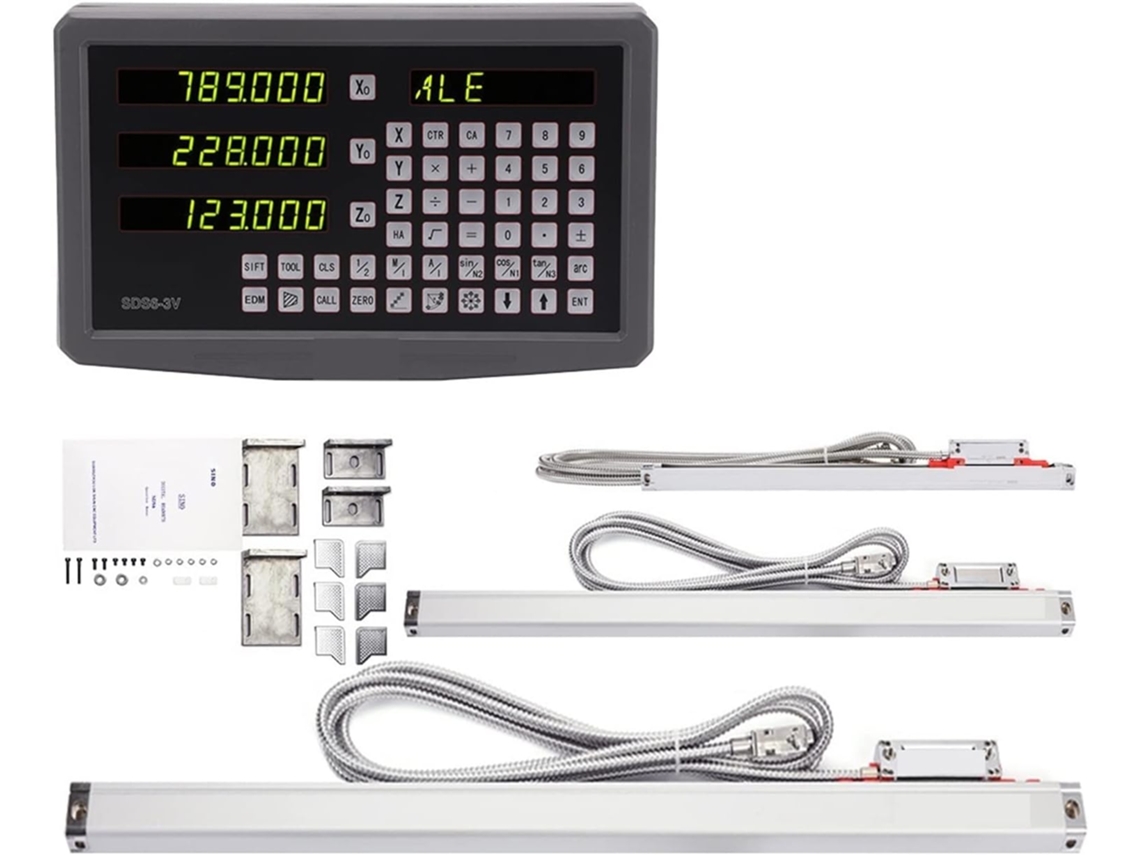 Escala Linear Digital, Visor de Leitura, Kits Dro de Metal de 3 Eixos com Sensor SFUSHOS