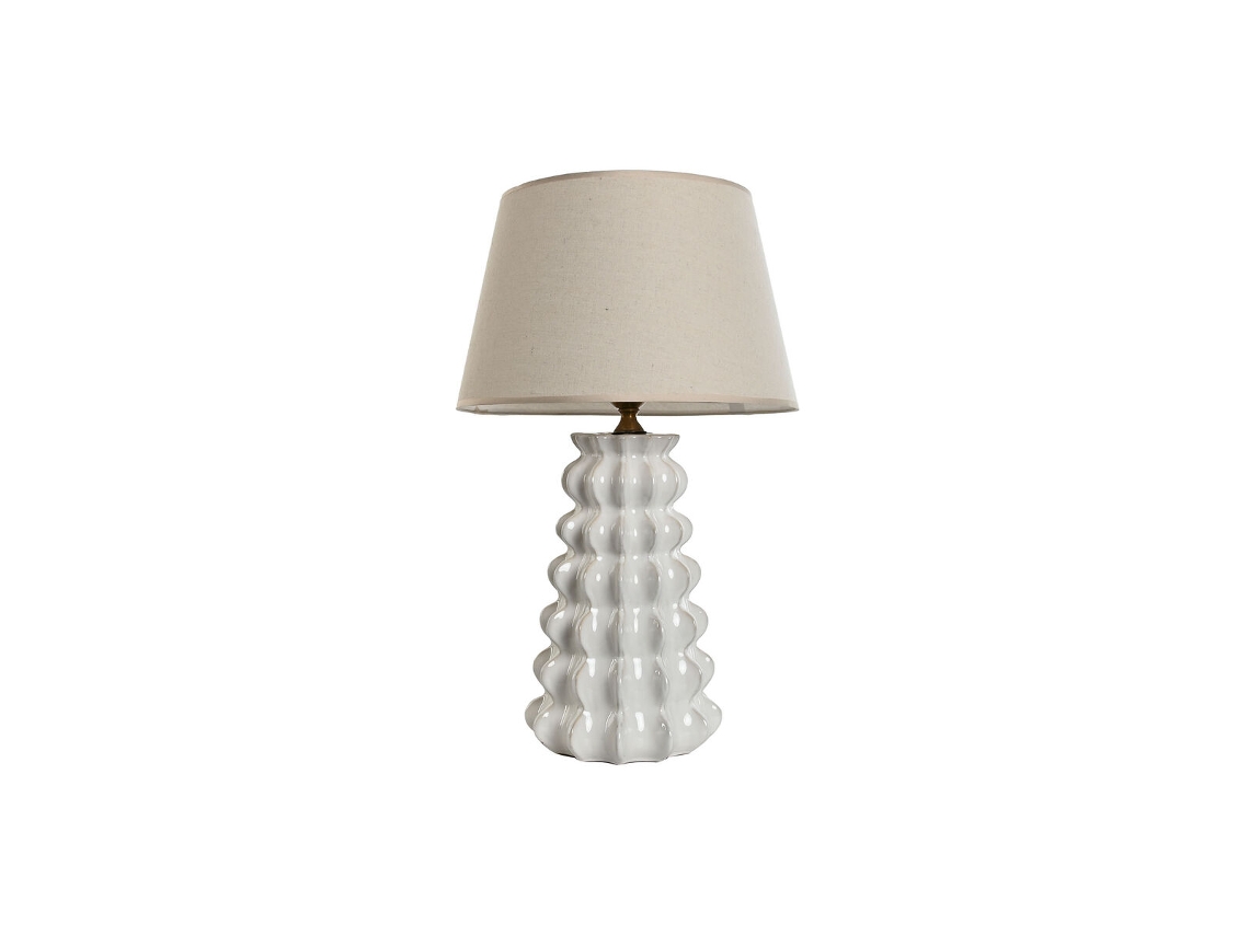 Luminária de Mesa Home Esprit Porcelana Branca 50 W 220 V 40 x 40 x 65 cm