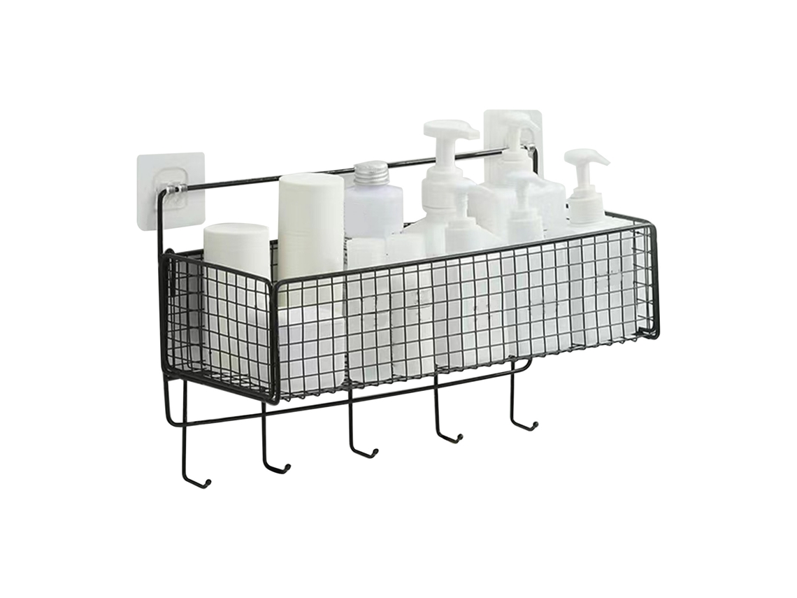 Cesta de Ferro de Parede S/MARCA com Ganchos para Cozinha