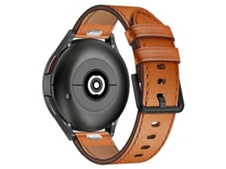 Pulseira de substituição universal para relógio inteligente de 22 mm, camada superior de couro bovino, pulseira ajustável para bicicleta elétrica