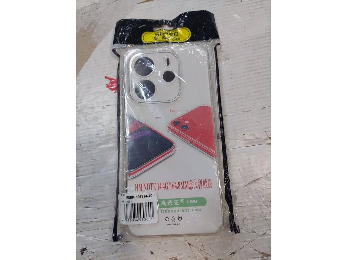 Capa JUST IN CASE Clear para Xiaomi Redmi Note 14 4g (Outlet Caixa Aberta - Transparente)