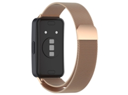 Pulseira De Relógio Estilo Malha Para Huawei Band 8, Peça De Reposição Para Pulseira Inteligente De Metal Dourado Olysi Shop