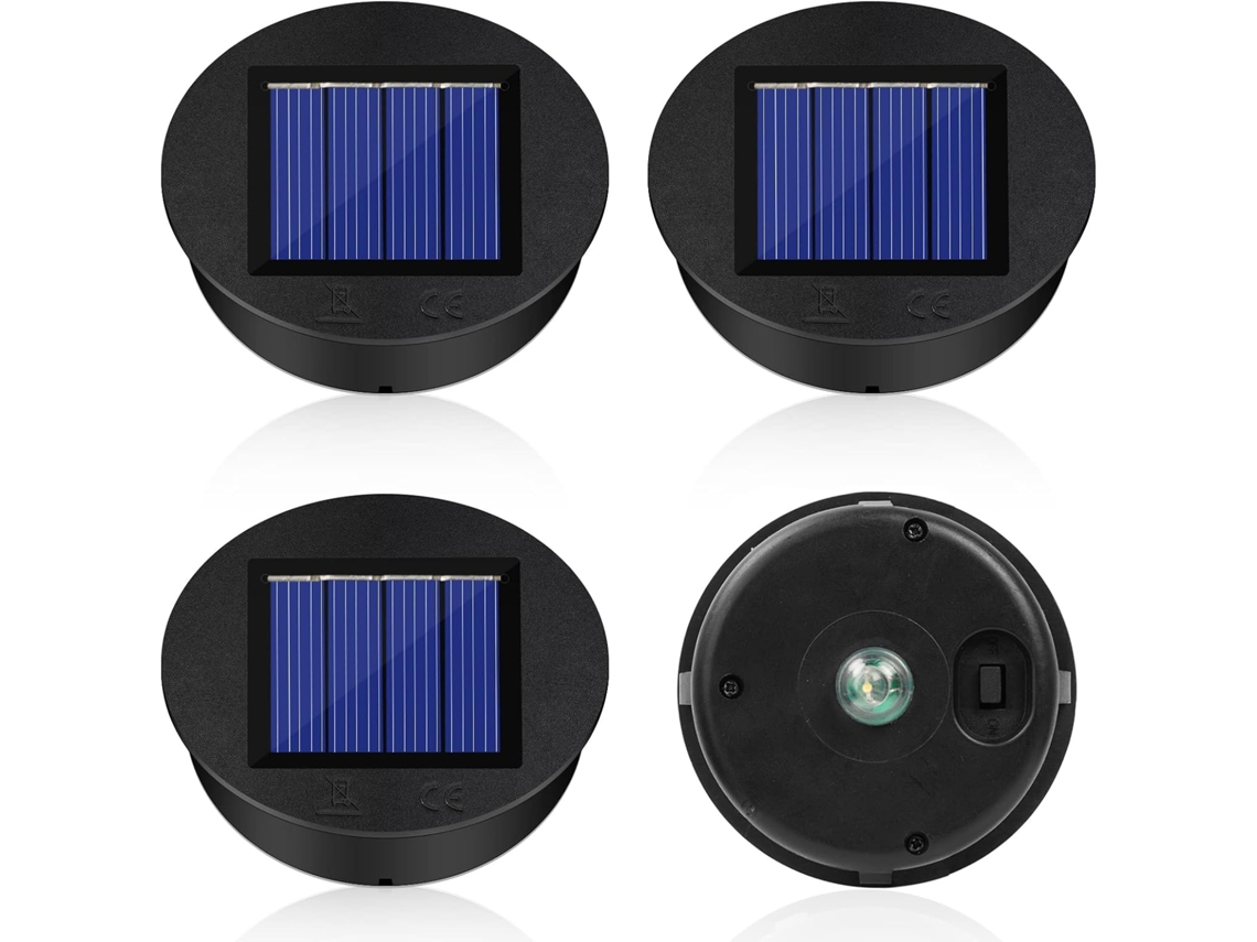 Conjunto de 3 Luzes Solares de Substituição com Lâmpadas Led, para Lanternas e Decoração de Jardim AQUAFORGE