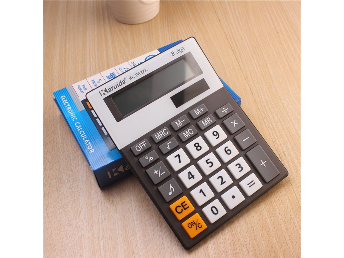 Calculadora de Mesa Eletrônica de 8 Dígitos com Sinal Sonoro BRILVIBERA