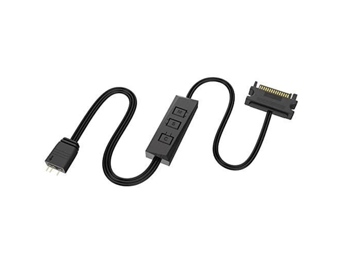 Controlador Rgb Akasa Vegas Controlador Fosco Manual 40 Cm Sata 15 Pinos