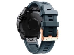Lurelia Pulseira De Silicone 20 Mm, Compatível Com Garmin Descent Mk2s Azul Marinho
