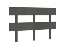 Cabeceira de Cama 124x3x81 Cm Pinho Maciço Cinzento MAISON EXCLUSIVE