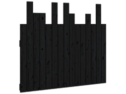 Wall Headboard, Wall Headboards Vidaxl Preto Madeira De Pinho (95.5 X 80 Cm)