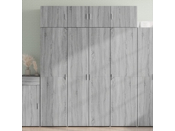 Mueble Alto 80x42,5x185 cm Madera Sonoma Gris Deriv.