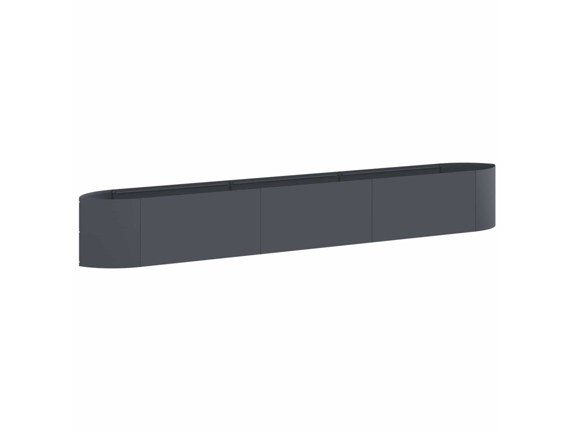 Vidaxl Cama De Jardim Elevada Antracite 300 X 40 X 40 Cm Aço