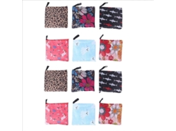 Pacote com 12 Sacolas de Compras Reutilizáveis, Ecológicas e Dobráveis, 6 Modelos, Grandes, Resistentes e Laváveis GOKOCO