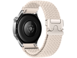 Pulseira Trançado em Nylon com Estampa Arco-Íris e Data Paraquedas para Huawei GT5 Samsung Watch7, Starlight, 22mm