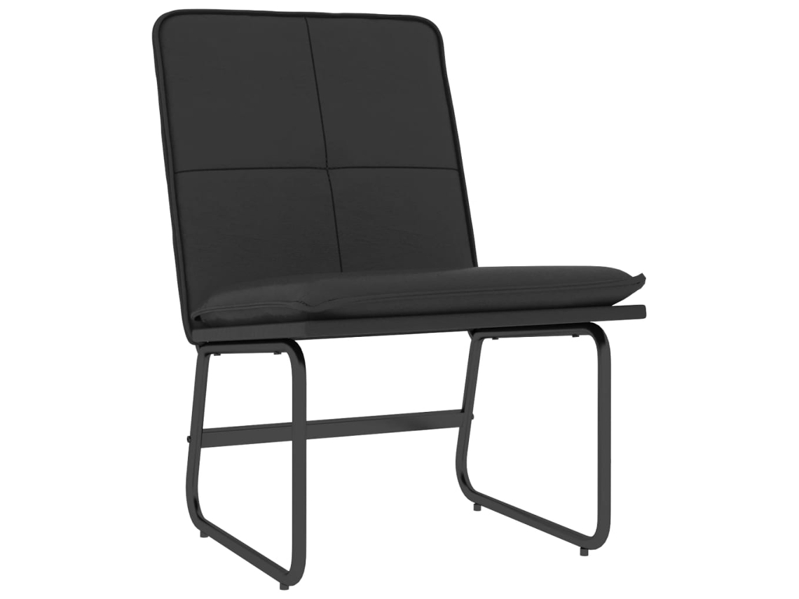 Lounge Chair, Lounge Chairs Vidaxl Preto Couro Artificial